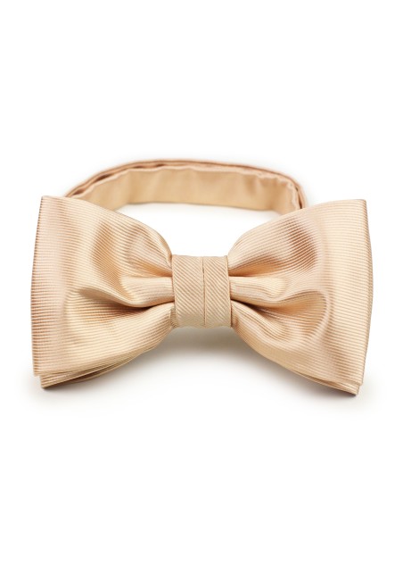 solid color bow tie in golden champagne