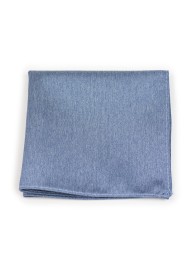 Linen Textured Hanky in Steel Blue