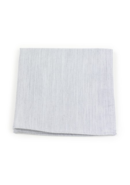 Refined Mystic Gray Pocket Square