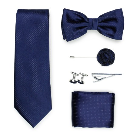 gift menswear formal set in dark navy blue