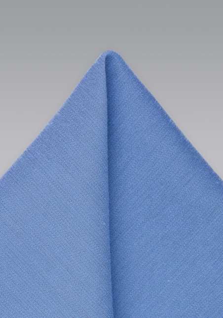 Trendy Ash Blue Pocket Square