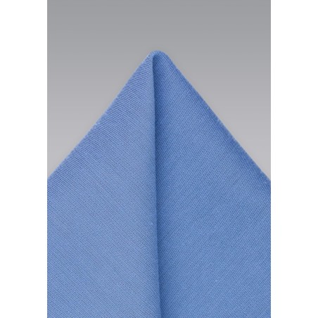Trendy Ash Blue Pocket Square