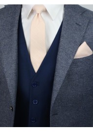 styling tips for peach skinny wedding ties