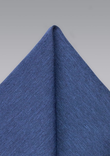 Slate Blue Mens Pocket Square