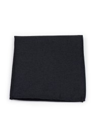 Classic Black Woolen Pocket Square