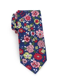 cotton tie in skinny cut