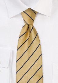 Striped men's ties - Yellow and blue necktie