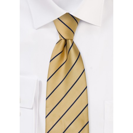 Yellow and Blue Kids Tie with Stripes