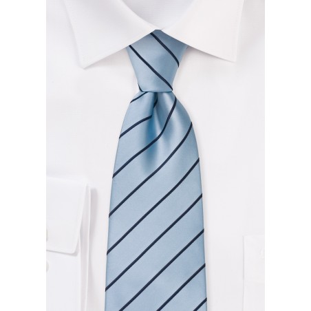 Light Blue and Navy XL Tie