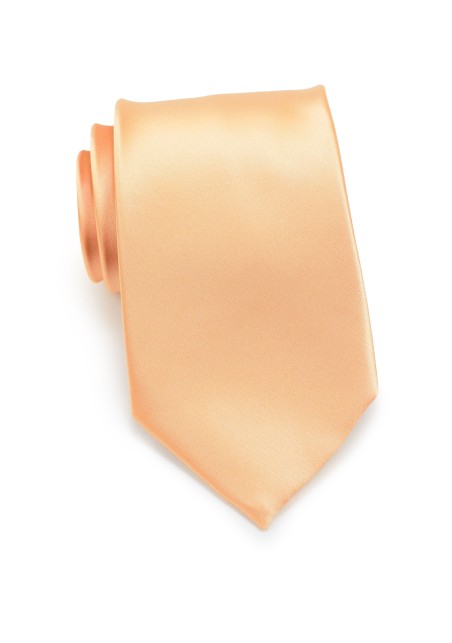 Apricot neckties - Solid apricot-orange tie