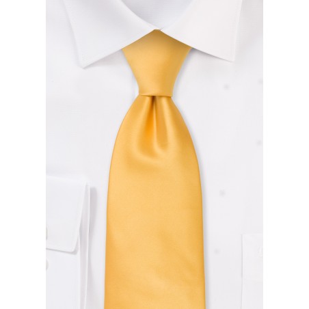 Solid Yellow Kids Tie