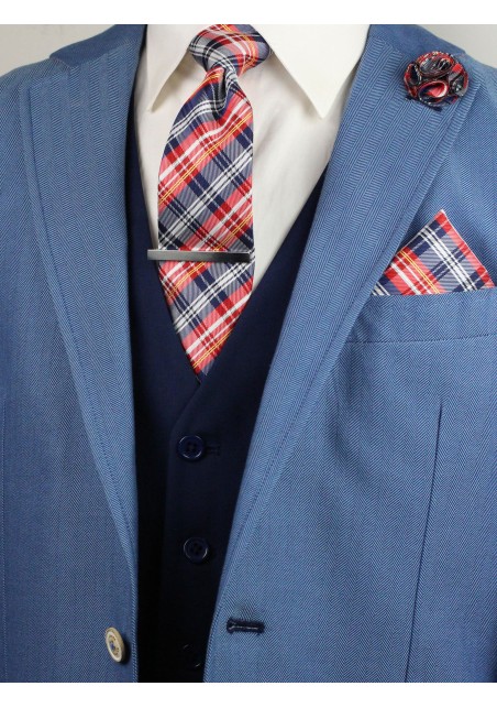 gift set for men in plaid pattern