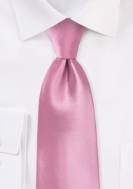 Solid Pink Kids Necktie