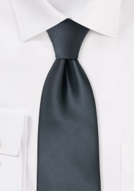 Solid color neckties - Smoke gray tie