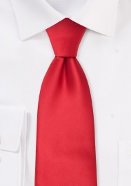 Solid color mens ties - Bright red men's necktie