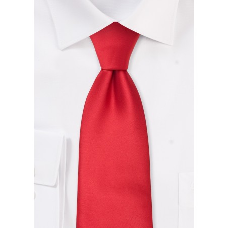 Bright Red Tie in XL