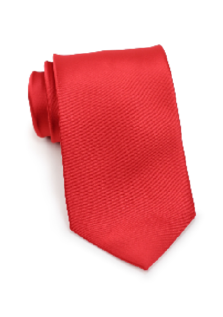 Extra Long Tie in Solid Red