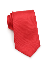 Extra Long Tie in Solid Red