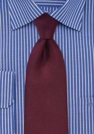 Solid Matte Tie in Maroon