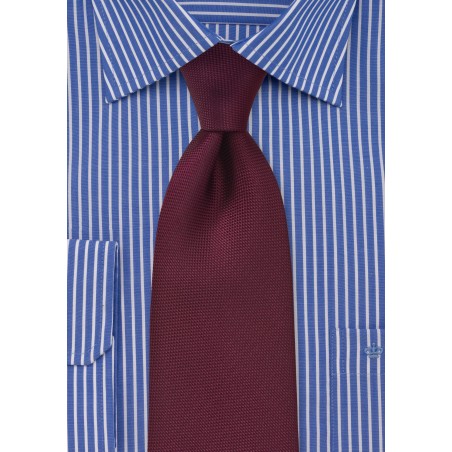 Matte Maroon Tie for Kids