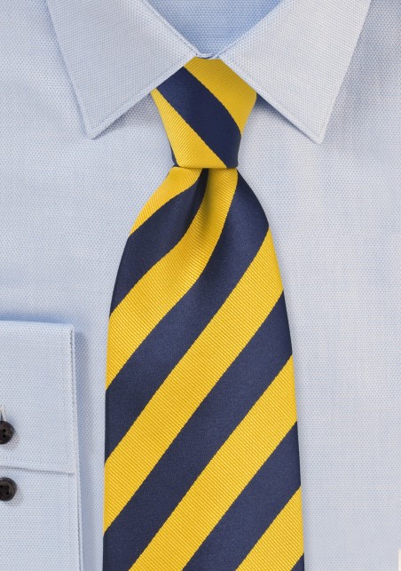 Regimental Yellow and Blue Tie