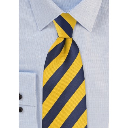 Regimental Yellow and Blue Tie