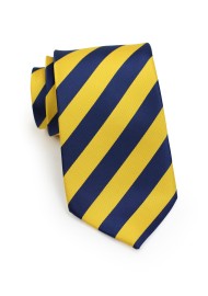 Regimental Yellow and Blue Tie for Kids