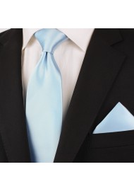Solid light blue ties - Light blue men's necktie styled