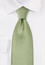 Solid Necktie in Sage Green