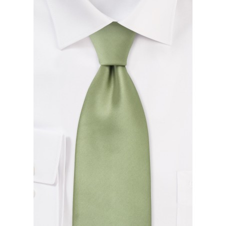 Solid Kids  Tie in Light Jade Green