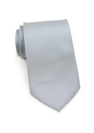 Silver Kids Necktie with Micro Diamond Checks