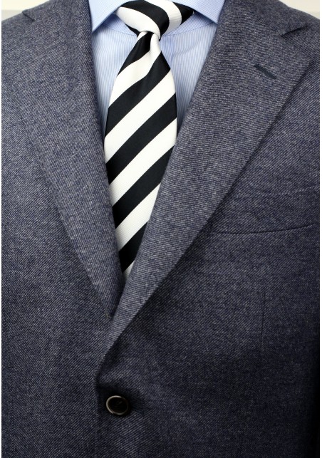 Classic Black and White Tie Styled