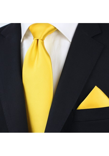 Solid Tie in Bright Sun Yellow Styled