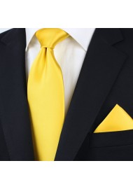 Solid Tie in Bright Sun Yellow Styled
