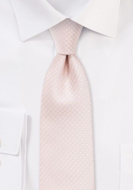 Blush Pink Pin Dot Tie