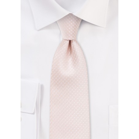 Blush Pink Pin Dot Tie