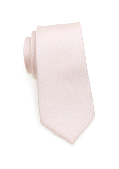 Blush Pink Pin Dot Tie