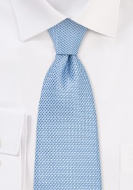 Grenadine Textured Kids Sized Tie in Sky Blue