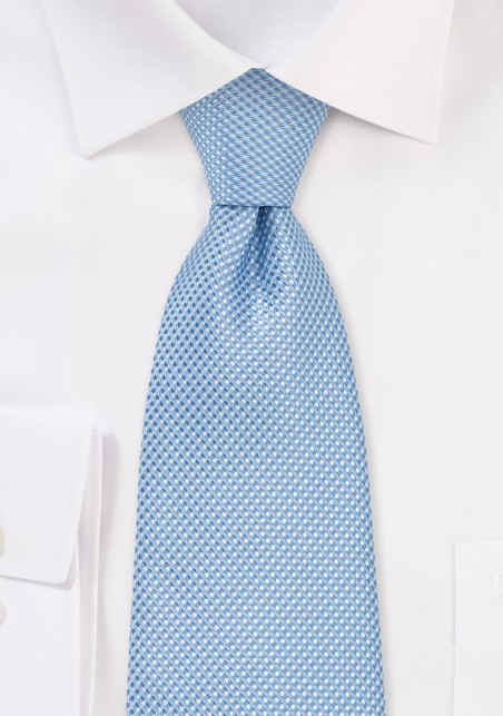 Extra Long Men's Tie in Sky Blue