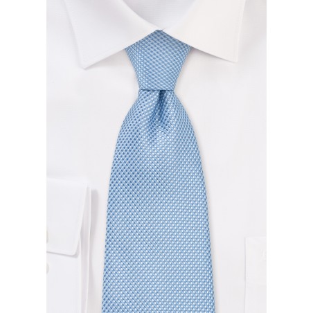 Extra Long Men's Tie in Sky Blue