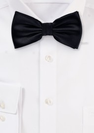 Solid Black Bow Tie in Kids Size