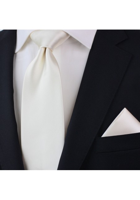 Formal Champagne Color Tie in XL Styled