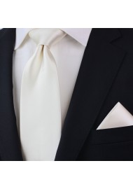 Formal Champagne Color Tie in XL Styled