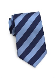 Elegant Navy Striped Necktie