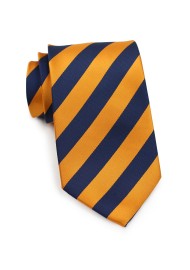 Regimental Orange and Navy Tie