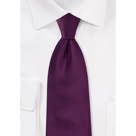 Bright Purple Necktie in Boys Size