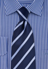 Navy and Light Blue Kids Tie