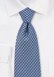 Blue Micro Check Kids Tie