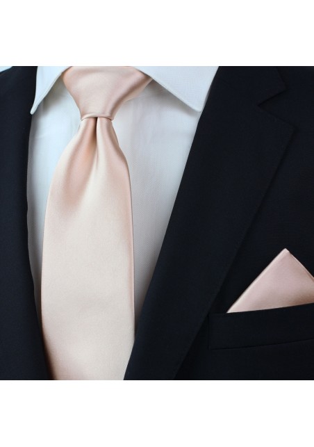 Antique Blush Mens Tie in XXL Size Styled