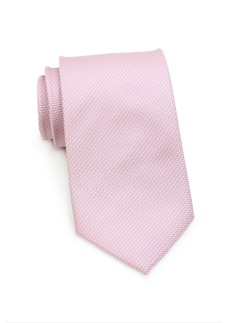 Pink Grenadine Textured Tie in XL Length